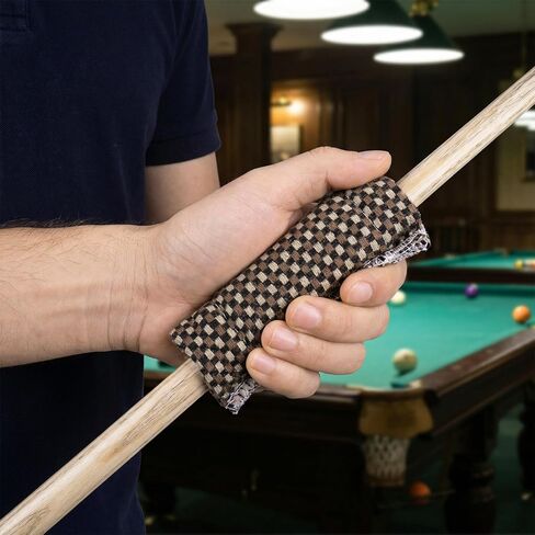 قطعة قماش تنظيف لحمام السباحة، منظف احترافي لعصي البلياردو، أداة تنظيف سنوكر من القماش المربع قابلة لإعادة الاستخدام - بني in Kuwait