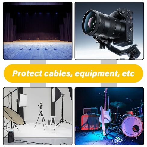 Black Gaffers Tape 4 Inch x 30 Yards - Heavy Duty, Waterproof, No Residue, Non-Reflective, Easy Tear Gaffers Stage Tape - Multipurpose in Kuwait