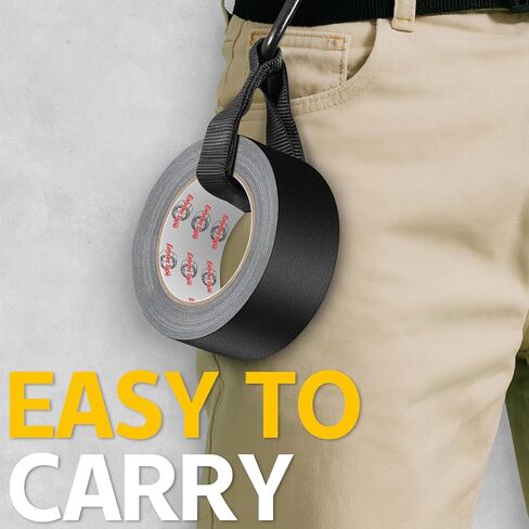 Black Gaffers Tape 4 Inch x 30 Yards - Heavy Duty, Waterproof, No Residue, Non-Reflective, Easy Tear Gaffers Stage Tape - Multipurpose in Kuwait