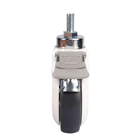 4 Inch M12 Screw Rod TPR Wheel Caster Universal Wheel Wheel 1Pcs(with Brake) in Kuwait