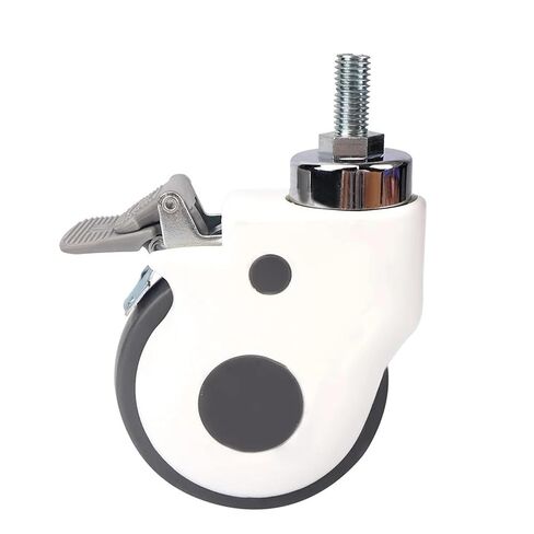 4 Inch M12 Screw Rod TPR Wheel Caster Universal Wheel Wheel 1Pcs(with Brake) in Kuwait