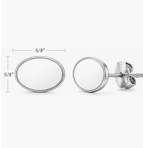 Aminco NFL New England Patriots Logo Post Earrings, Silver, Size 2.5 in Kuwait