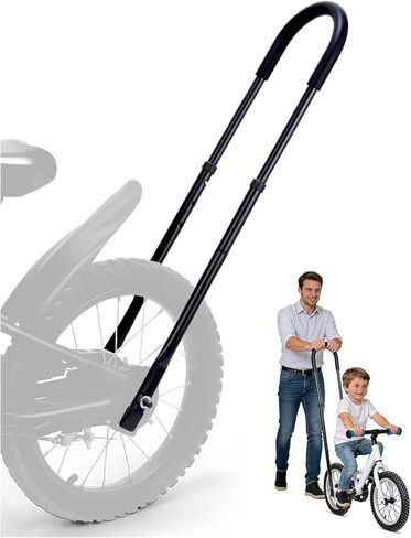 LEICHTEN Bike Training Handle for Kids, 6-Level Height Adjustable Extended Bicycle Trainer, Sturdy Bike Accessories for Kids, Balance Bike Handle for Teaching Riding Without Training Wheels in Kuwait