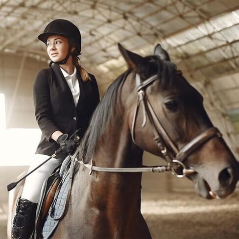 مجموعة سوط الحصان MORECP2-Pack - 18 بوصة مزدوجة الصفع و19 بوصة - مقبض خشبي مضاد للانزلاق من جلد البولي يوريثان - سوط الحصان الأسود MP03 in Kuwait