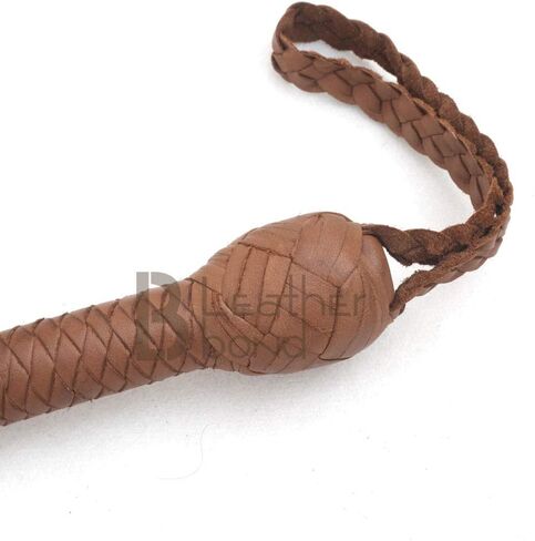 سوط تدريب الفروسية بطول 10 أقدام - سوط جلد البقر المرن لممارسة الصوت والتعامل مع الحصان واستخدام الأزياء in Kuwait