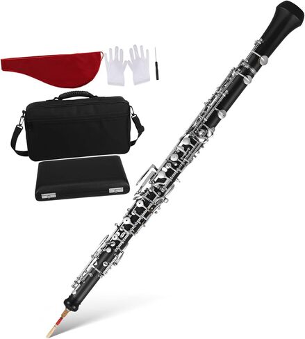 HANABASS 1 Set Oboe Instrument Oboe Reeds Musical Instruments 22 Key c Practice Wood Starter 22 Key Woodwind Instrument Synthetic Wood Gold-plated Buttons Black in Saudi Arabia