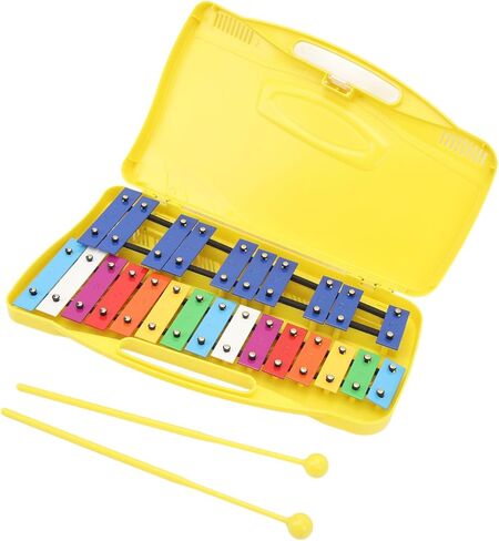 Durable Professional Xylophone with Bright Aluminum Keys, 25 Notes, Includes Handy Yellow Box, Great for Children Musicians in Saudi Arabia
