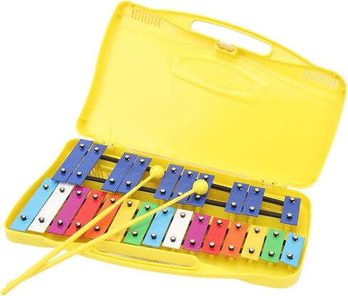 Durable Professional Xylophone with Bright Aluminum Keys, 25 Notes, Includes Handy Yellow Box, Great for Children Musicians in Saudi Arabia