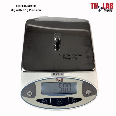 TN LAB Digital Electronic Scientific Scale 5kg Max - 0.1 g Precision Digital Laboratory Kitchen in Saudi Arabia