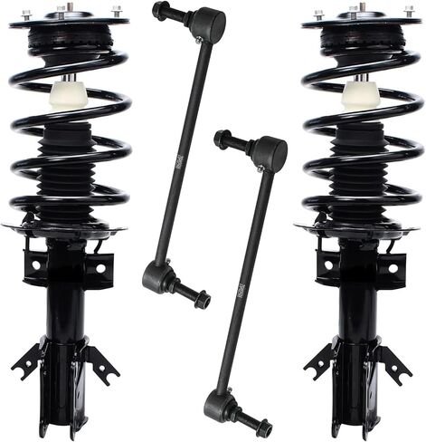 Detroit Axle - FWD Front Struts Sway Bars for 2013-2018 Ford Fusion Complete 2 Struts with Coil Spring 2 Sway Bar Links 2014 2015 2016 2017 Replacement Quick Install Ready Strut Shock Assembly in Saudi Arabia