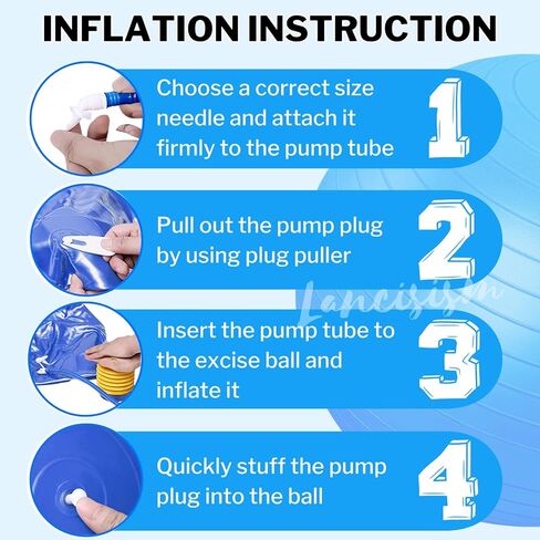 Peanut Ball for Physical Therapy 90 * 45cm with Pump, Lancisism Exercise Yoga Ball Enhance Balance Flexible Seating for Kids Adults Core Strength Training Labor Birthing in Kuwait