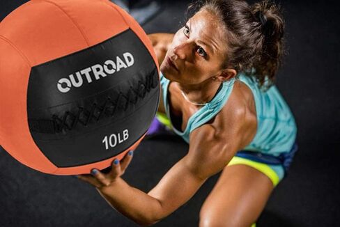 Betterland Soft Wall Ball 10/12/15 lbs Medicine Ball, Weighted Exercise Medicine Ball, Dead Weight Ball for Strength and Conditioning Workout in Kuwait