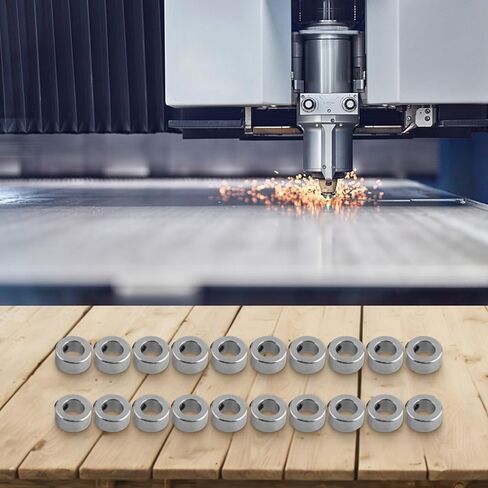 Shaft Lock Collar 8mm Inner Diameter Carbon Steel Screw Lock Ring Set of Mechanical Secure Fit and Rust Resistant Design in Kuwait