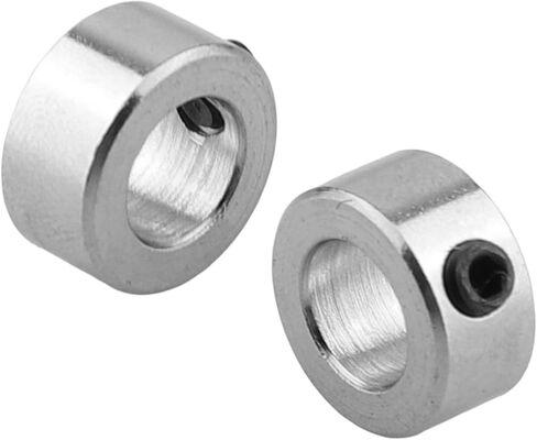 Shaft Lock Collar 8mm Inner Diameter Carbon Steel Screw Lock Ring Set of Mechanical Secure Fit and Rust Resistant Design in Kuwait