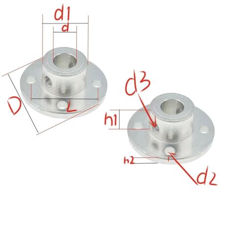 1PC 3-12mm Rigid Flange Coupling Motor Guide Shaft Coupler Motor Support Connector(8mm) in Saudi Arabia