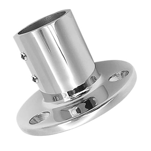 1Set 25mm /1″ 90 Degree Round Stanchion Base Stainless Steel Boat Hand Rail Fitting for Sailboat & Powerboat Railing Etc in Saudi Arabia