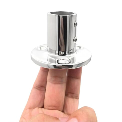 1Set 25mm /1″ 90 Degree Round Stanchion Base Stainless Steel Boat Hand Rail Fitting for Sailboat & Powerboat Railing Etc in Saudi Arabia