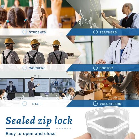 100 مجموعة علامات أمتعة واضحة مع أحزمة حلقة وبطاقات عمل قابلة للطباعة حاملات العلامات المائية حامل بطاقة بطاقة بطاقة بطاقة لتوازم العمل في المكتب in Kuwait