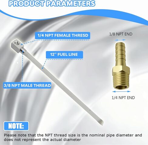 7-0948 Universal 12" Marine Fuel Tank Pickup Tube with Strainer, Polyethylene Fuel Pickup Tube with Brass Barb Connector, Fits Standard Universal Boat Fuel Tanks in Saudi Arabia