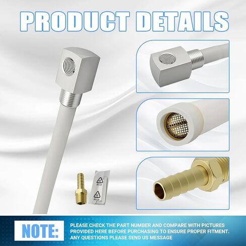 7-0948 Universal 12" Marine Fuel Tank Pickup Tube with Strainer, Polyethylene Fuel Pickup Tube with Brass Barb Connector, Fits Standard Universal Boat Fuel Tanks in Saudi Arabia