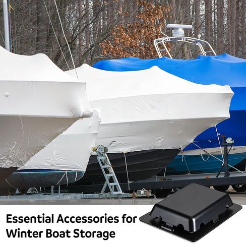 Tuanse 5 Pack Black Weather Tight Self-Adhesive Vent for Boat Shrink Wrapped Storage Shrink Wrap Installation Support Poles in Saudi Arabia