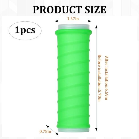 Cold Shrink Handle Cover, Professional Non-Slip Grip Wrap for Hand Tools and Sports Equipment, Enhanced Control in Wet Conditions, Durable 6.69-Inch Green Sleeve in Saudi Arabia