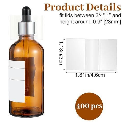 400 قطعة من غلاف الانكماش للزجاجات والجرار وأختام الانكماش الحراري الشفافة وأشرطة لف سهلة الاستخدام لأغطية أنابيب اختبار قطرات الزيت العطرية والمزيد من أغطية زجاجات أنبوب الاختبار in Kuwait