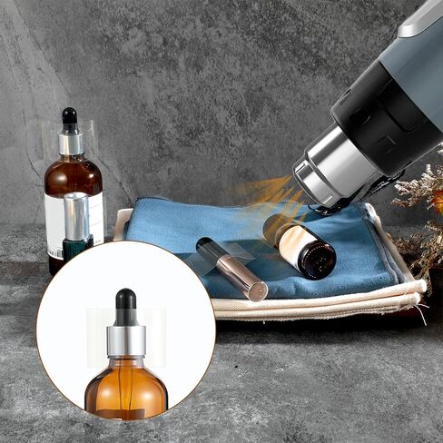 400 قطعة من غلاف الانكماش للزجاجات والجرار وأختام الانكماش الحراري الشفافة وأشرطة لف سهلة الاستخدام لأغطية أنابيب اختبار قطرات الزيت العطرية والمزيد من أغطية زجاجات أنبوب الاختبار in Kuwait