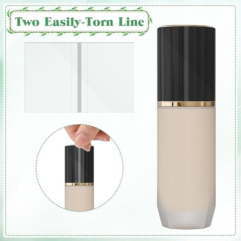 600 قطعة من سدادات الزجاجات، أشرطة منكمش مقاس 45 × 30 مم للزجاجات، غلاف قابل للانكماش واضح للعبث من مادة PVC مع خطوط مزدوجة للتمزق، لزجاجات قطارة الزيوت العطرية (3/4-1 بوصة) in Kuwait