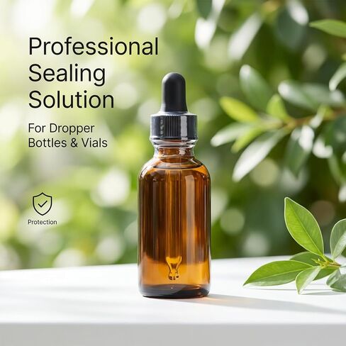 600 قطعة من سدادات الزجاجات، أشرطة منكمش مقاس 45 × 30 مم للزجاجات، غلاف قابل للانكماش واضح للعبث من مادة PVC مع خطوط مزدوجة للتمزق، لزجاجات قطارة الزيوت العطرية (3/4-1 بوصة) in Kuwait