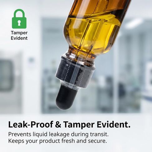 600 قطعة من سدادات الزجاجات، أشرطة منكمش مقاس 45 × 30 مم للزجاجات، غلاف قابل للانكماش واضح للعبث من مادة PVC مع خطوط مزدوجة للتمزق، لزجاجات قطارة الزيوت العطرية (3/4-1 بوصة) in Kuwait