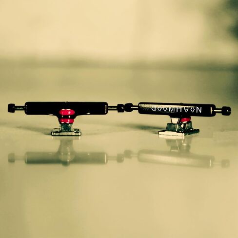 DIY Pro Finger Skateboard & Fingerboard Truck 35mm (Silver Baseplate + Black Hanger) Mini Skateboard Ark Truck 2G in Kuwait