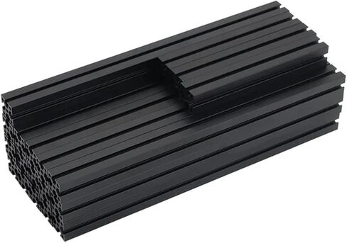 19 Pieces Aluminium Profile 1515 Extruded Frame for Anodised Linear Black 100mm 200mm in Saudi Arabia