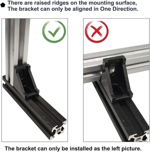 8pcs 20x28 Angle Bracket Right Angle 2020 Series Connector 2 Hole Aluminum Bracket for Aluminum Extrusion Profile with Slot 6mm in Saudi Arabia
