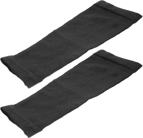 Elastic Calf Compression Sleeves 2pcs Black Cooling Sports Leg Sleeves for Running Basketball Football, Breathable Elastic Calf Socks for Men and Women in Saudi Arabia