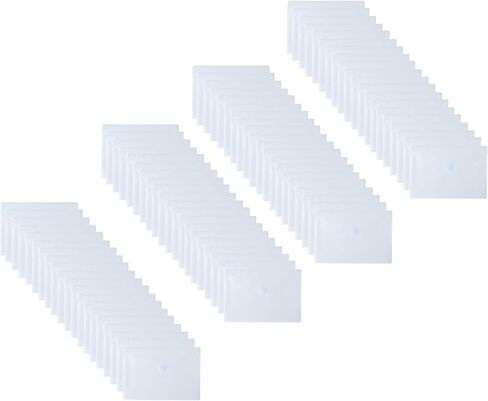 5.5’’ x 8.5’’ Clear Plastic Envelopes Cutting Dies Stencil Crafts Paper File Index Cards Holder 40 Pack Hook Loop Closure in Kuwait