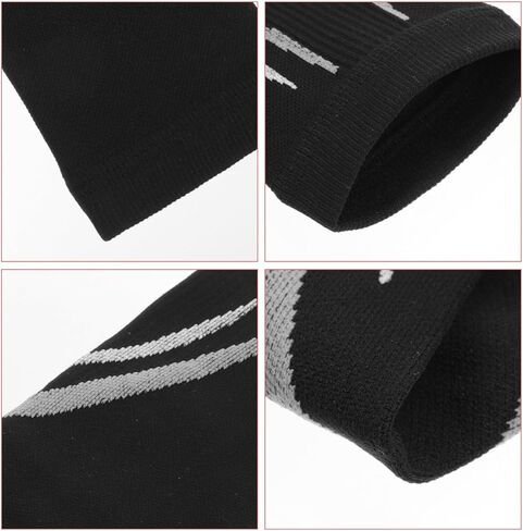 أكمام ضاغطة على الساق للرجال والنساء، أكمام أرجل رياضية مرنة، جوارب ضغط داكنة على الساق للجري وكرة السلة وكرة القدم، مجموعة من قطعتين، مقاس L/xl in Saudi Arabia