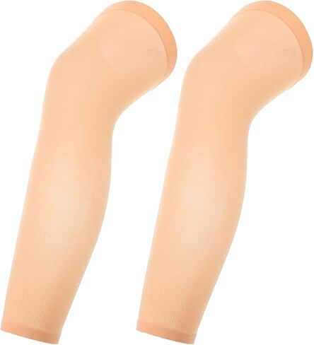 DOITOOL Thigh High Compression Leg Sleeves Skin Tone UV Protection Knee Support Sleeves for Women and Men Fit Leg Circumference to 60cm Medical Calf Compression Sock in Saudi Arabia