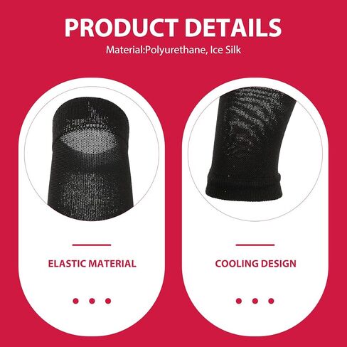 Cooling Compression Leg Sleeves for Running and Basketball, Elastic Breathable Calf Sleeves for Women and Men, 2pcs Black Summer Sports Leg Covers in Saudi Arabia