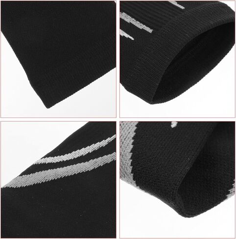 DOITOOL Compression Calf Sleeves 2pcs Elastic Leg Compression Socks Black L/xl for Sports Basketball Running Support and Leg Protection in Saudi Arabia