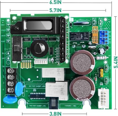 2026 GLX-PCB-RITE Control Board & GLX-PCB-DSP Display Board Set – Compatible with Hayward/Goldline Aqua Rite Saltwater Systems – Complete Pool Chlorinator Replacement Kit - Green in Saudi Arabia