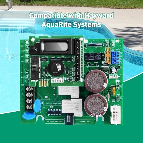 2026 GLX-PCB-RITE Control Board & GLX-PCB-DSP Display Board Set – Compatible with Hayward/Goldline Aqua Rite Saltwater Systems – Complete Pool Chlorinator Replacement Kit - Green in Saudi Arabia