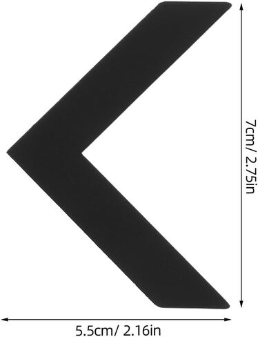 3pcs Bathroom Arrow Signs 7cm Matte Black Directional Wall Decals Waterproof Restroom Door Stickers for Home and Business Use in Saudi Arabia