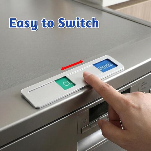 Dishwasher Magnet Clean Dirty Running Sign, 3 Status Magnetic Clean/Dirty/Running Indicator Works on All Dishwashers (Silver) in Saudi Arabia