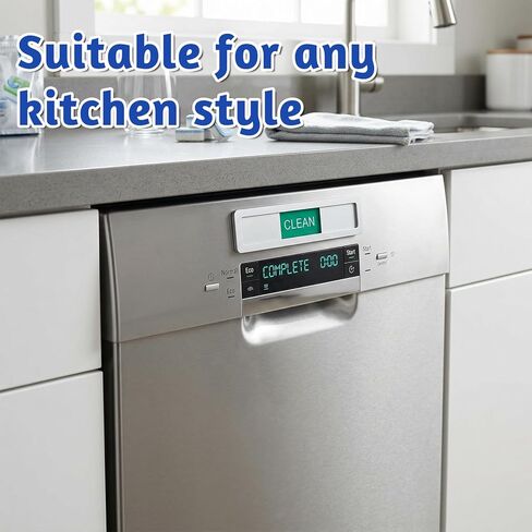 Dishwasher Magnet Clean Dirty Running Sign, 3 Status Magnetic Clean/Dirty/Running Indicator Works on All Dishwashers (Silver) in Saudi Arabia