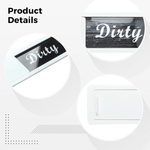 Dishwasher Clean Dirty Indicator, 2 Pcs, Strong Attachment Force, Reversible Wood Grain Sign, 7 X 2 X 0.2 In (17.8 X 5 X 0.5 Cm) in Kuwait