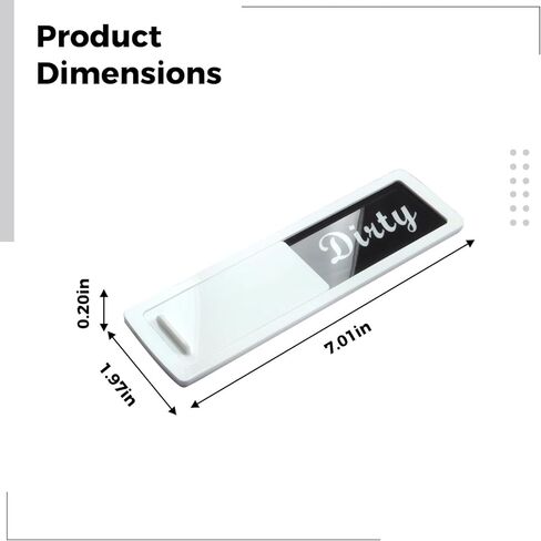 Reversible Clean Dirty Sign for Dishwashers, 2 Pcs Strong Adhesion, 7 X 2 X 0.2 in Wood Grain Acrylic in Kuwait