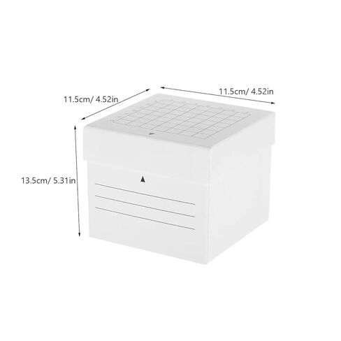 Cardboard Freezer Box 10Pcs Laboratory Freezing Boxes Centrifuge Tube Containers Small Leakproof Freezer Storage Vial Case Tube Rack for Centrifuge Freezer Laboratory in Saudi Arabia