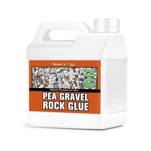 Teexpert Rock Glue for Landscaping: 32oz Pea Gravel Binder for Small Stones, Pebbles & Tiny Rocks – Strong Adhesion to Keep Rocks in Place, Weatherproof for Outdoor Garden, Yard, Patio & Walkways in Kuwait