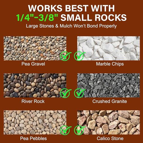 Teexpert Rock Glue for Landscaping: 32oz Pea Gravel Binder for Small Stones, Pebbles & Tiny Rocks – Strong Adhesion to Keep Rocks in Place, Weatherproof for Outdoor Garden, Yard, Patio & Walkways in Kuwait